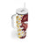 Blood Gold Polynesia Tumbler With Handle Polynesian Frangipani With Sea Turtles