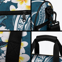 Dark Teal Polynesia Duffle Bag Polynesian Frangipani With Sea Turtles LT14 - Polynesian Pride