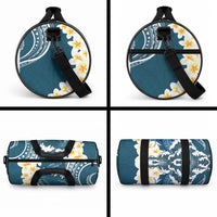 Dark Teal Polynesia Duffle Bag Polynesian Frangipani With Sea Turtles LT14 - Polynesian Pride