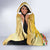 Polynesia Childhood Cancer Awareness Hooded Blanket Be Bold Go Gold Polynesian Art