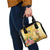 Polynesia Childhood Cancer Awareness Shoulder Handbag Be Bold Go Gold Polynesian Art