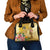 Polynesia Childhood Cancer Awareness Shoulder Handbag Be Bold Go Gold Polynesian Art