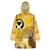 Polynesia Childhood Cancer Awareness Wearable Blanket Hoodie Be Bold Go Gold Polynesian Art