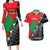 New Zealand And Lebanon Couples Matching Long Sleeve Bodycon Dress and Hawaiian Shirt Silver Fern Maori With Cedar Tree Together LT14 Red - Polynesian Pride