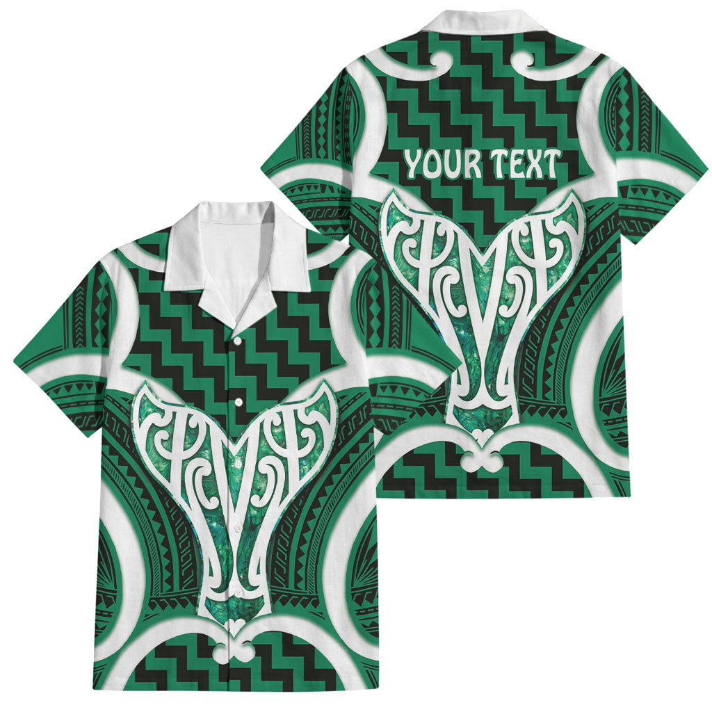 Aotearoa Atua Tangaroa Personalised Family Matching Tank Maxi Dress and Hawaiian Shirt God Of The Sea Maori Whale Tail Green