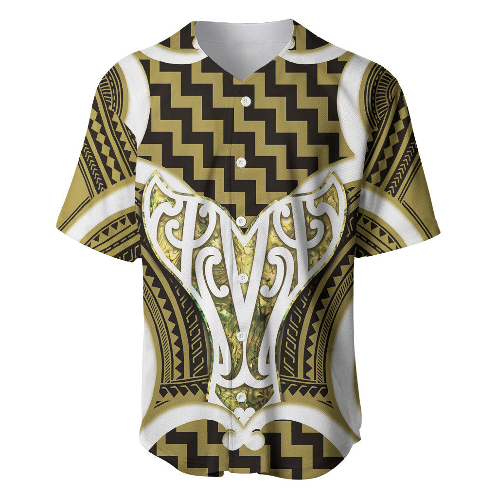 Aotearoa Atua Tangaroa Personalised Baseball Jersey God Of The Sea Maori Whale Tail Yellow LT14 Yellow - Polynesian Pride