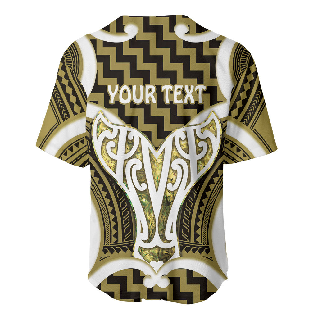 Aotearoa Atua Tangaroa Personalised Baseball Jersey God Of The Sea Maori Whale Tail Yellow