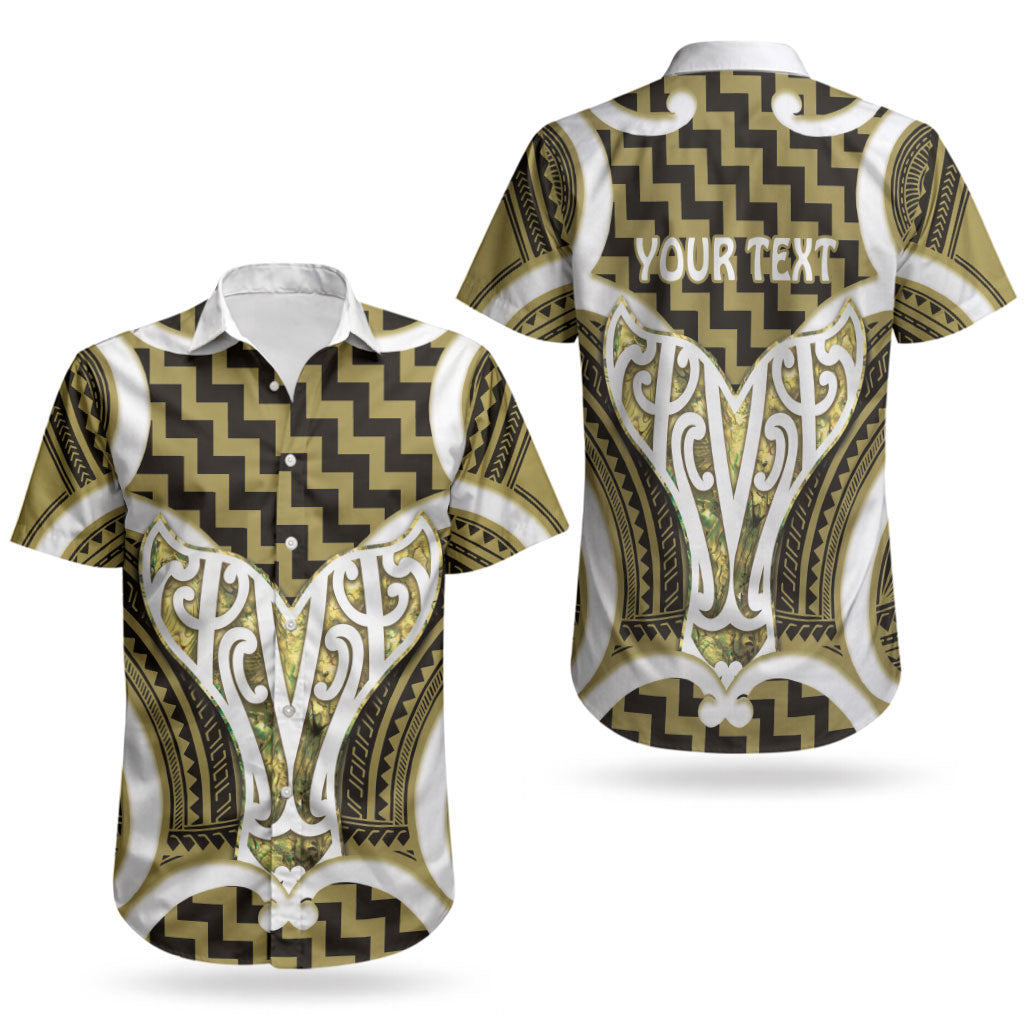Aotearoa Atua Tangaroa Personalised Couples Matching Off Shoulder Maxi Dress and Hawaiian Shirt God Of The Sea Maori Whale Tail Yellow