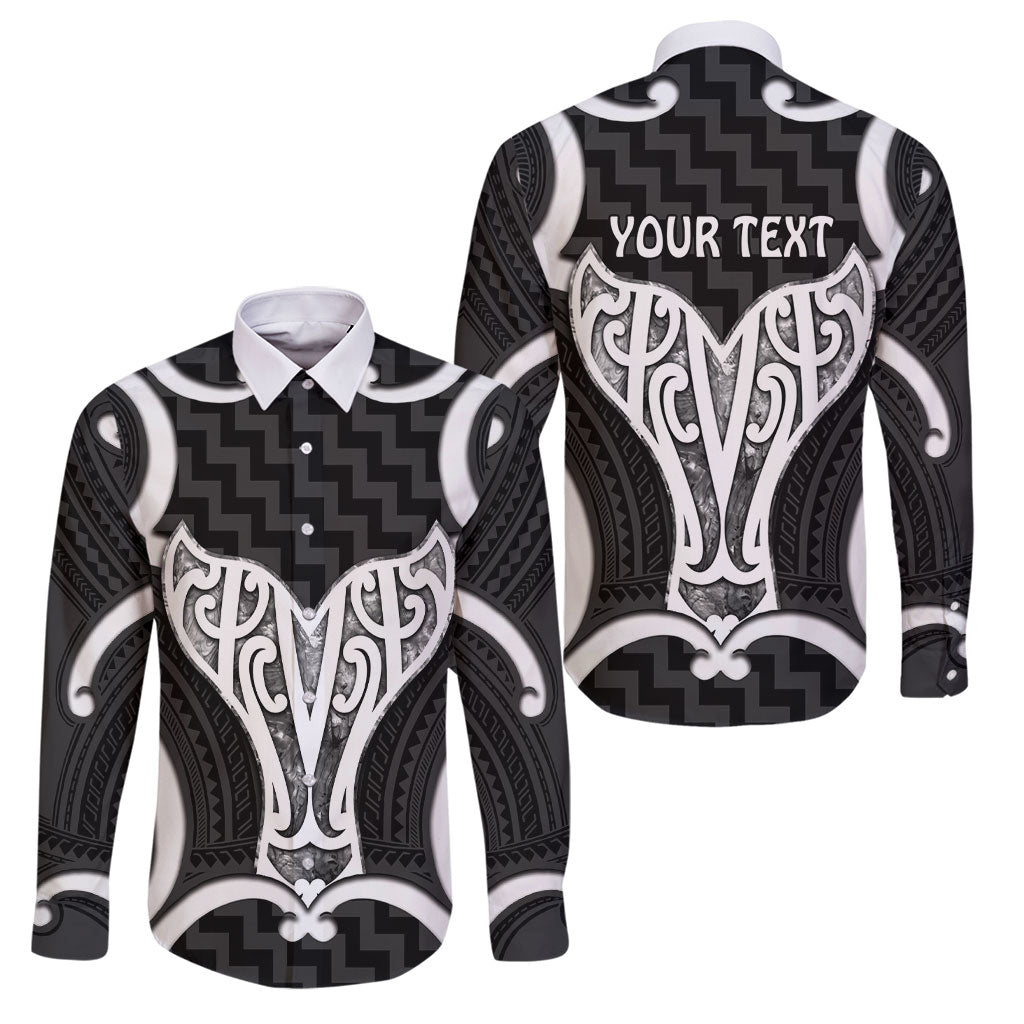 Aotearoa Atua Tangaroa Personalised Family Matching Short Sleeve Bodycon Dress and Hawaiian Shirt God Of The Sea Maori Whale Tail Black
