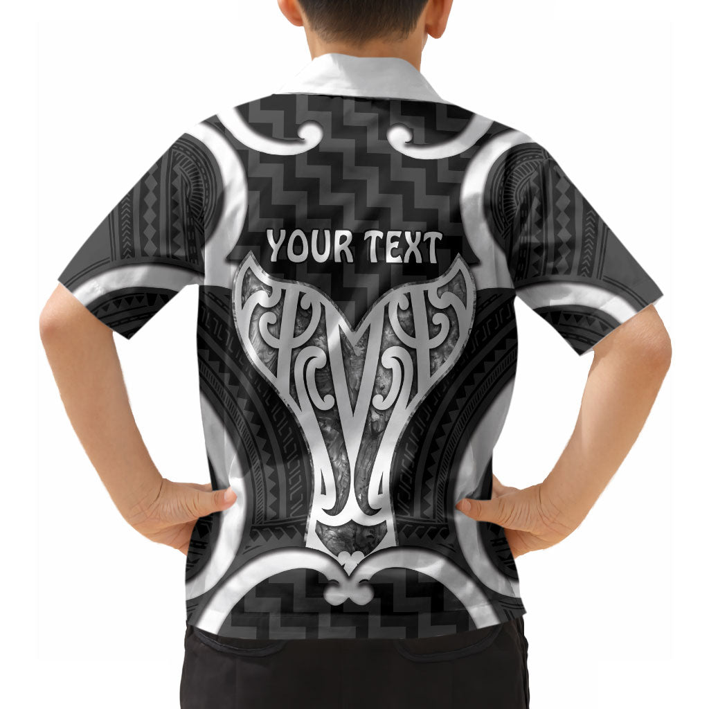 Aotearoa Atua Tangaroa Personalised Hawaiian Shirt God Of The Sea Maori Whale Tail Black