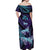 You Matter Suicide Prevention Awareness Off Shoulder Maxi Dress Butterfly Aboriginal Mix Polynesian Pattern