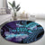 You Matter Suicide Prevention Awareness Round Carpet Butterfly Aboriginal Mix Polynesian Pattern