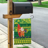 Cook Islands Christmas Garden Flag Surfing Santa Mere Kiritimiti - Polynesian Pride
