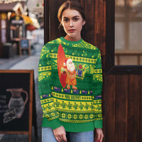 Cook Islands Christmas Ugly Christmas Sweater Surfing Santa Mere Kiritimiti - Polynesian Pride
