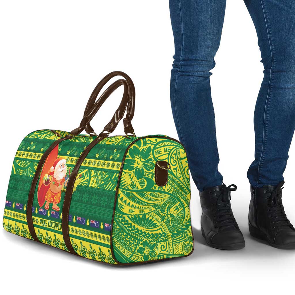 Cook Islands Christmas Travel Bag Surfing Santa Mere Kiritimiti - Polynesian Pride