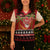 French Polynesia Christmas Knitted V-Neck Vest Tiare Chilling Santa Oaoa I teie Noera - Polynesian Pride