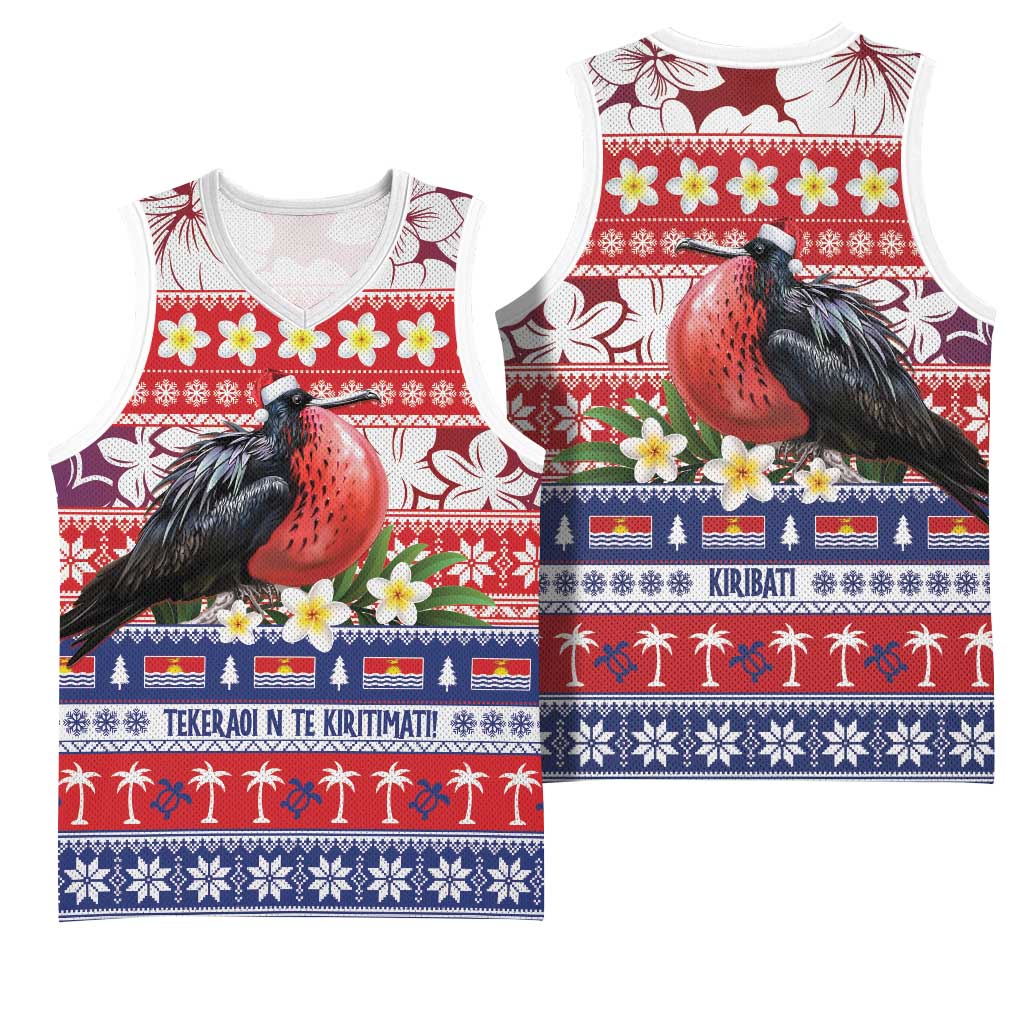 Kiribati Christmas Basketball Jersey Frigatebird Santa Tekeraoi n te Kiritimati - Polynesian Pride