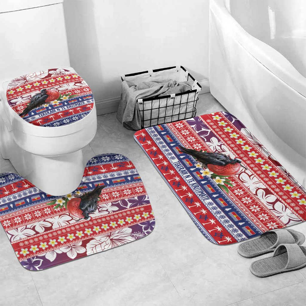 Kiribati Christmas Bathroom Set Frigatebird Santa Tekeraoi n te Kiritimati - Polynesian Pride