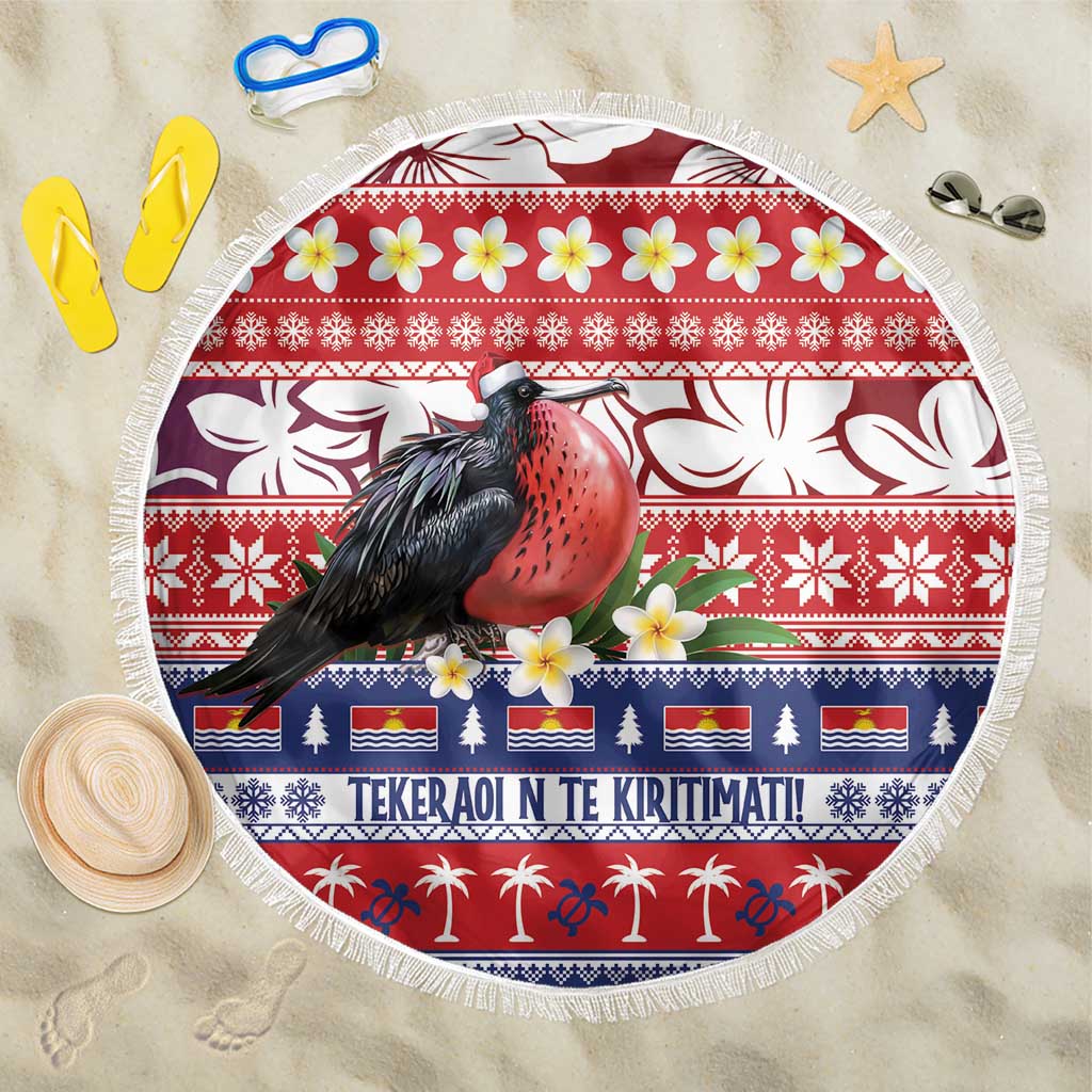 Kiribati Christmas Beach Blanket Frigatebird Santa Tekeraoi n te Kiritimati - Polynesian Pride