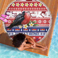 Kiribati Christmas Beach Blanket Frigatebird Santa Tekeraoi n te Kiritimati - Polynesian Pride