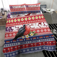 Kiribati Christmas Bedding Set Frigatebird Santa Tekeraoi n te Kiritimati - Polynesian Pride