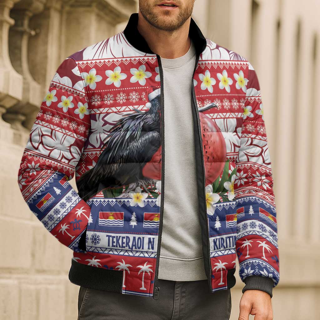 Kiribati Christmas Bomber Puffer Jacket Frigatebird Santa Tekeraoi n te Kiritimati - Polynesian Pride