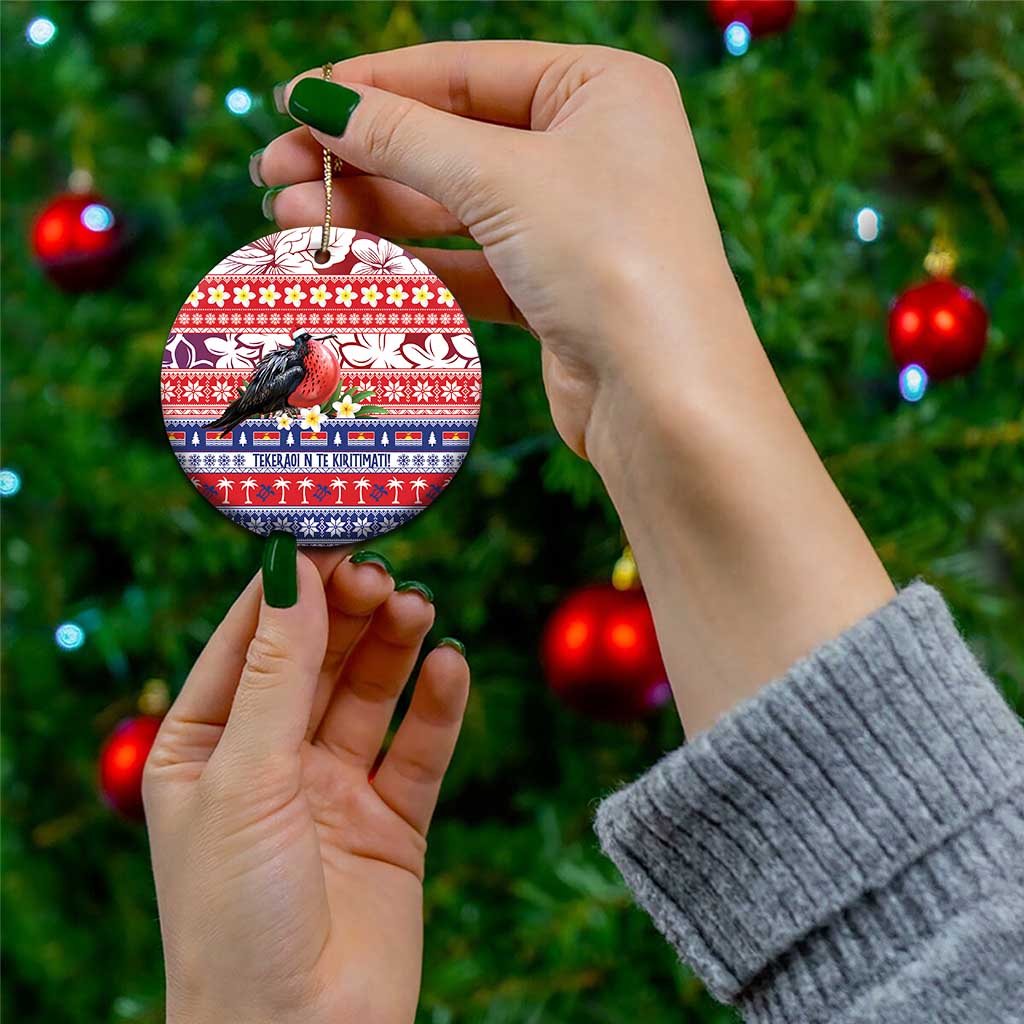 Kiribati Christmas Ceramic Ornament Frigatebird Santa Tekeraoi n te Kiritimati - Polynesian Pride