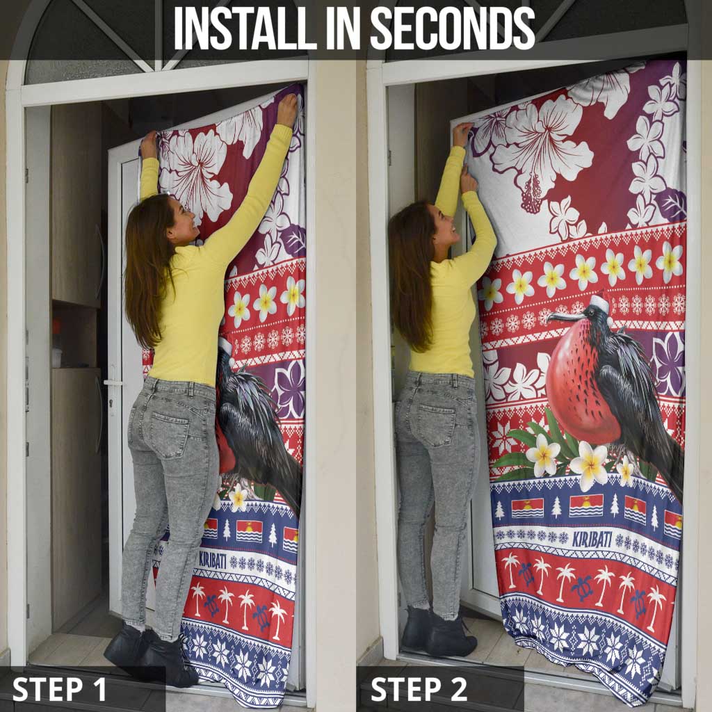 Kiribati Christmas Door Cover Frigatebird Santa Tekeraoi n te Kiritimati - Polynesian Pride