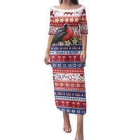Kiribati Christmas Family Matching Puletasi and Hawaiian Shirt Frigatebird Santa Tekeraoi n te Kiritimati - Polynesian Pride
