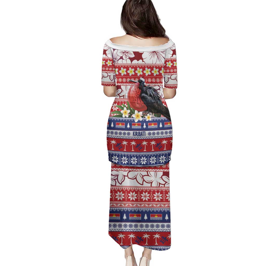 Kiribati Christmas Family Matching Puletasi and Hawaiian Shirt Frigatebird Santa Tekeraoi n te Kiritimati - Polynesian Pride