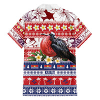Kiribati Christmas Family Matching Summer Maxi Dress and Hawaiian Shirt Frigatebird Santa Tekeraoi n te Kiritimati - Polynesian Pride
