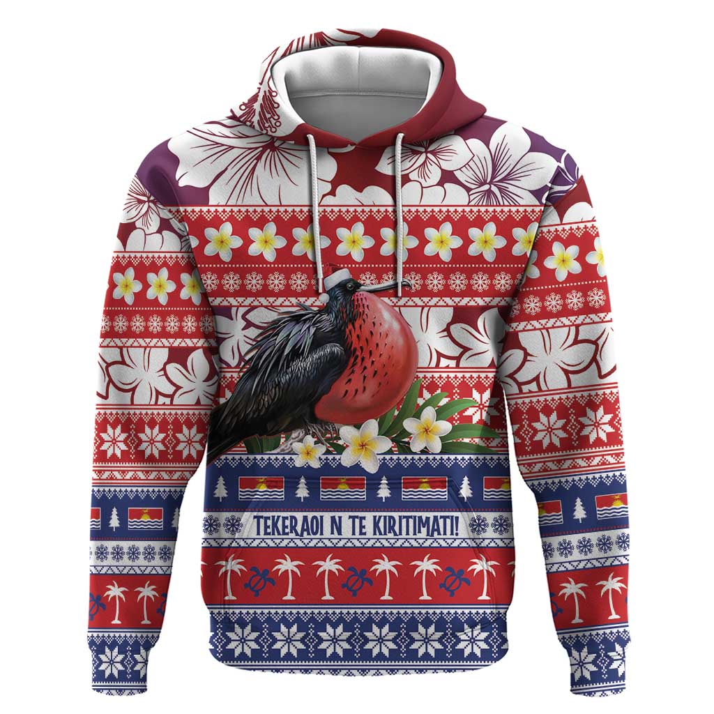 Kiribati Christmas Hoodie Frigatebird Santa Tekeraoi n te Kiritimati - Polynesian Pride
