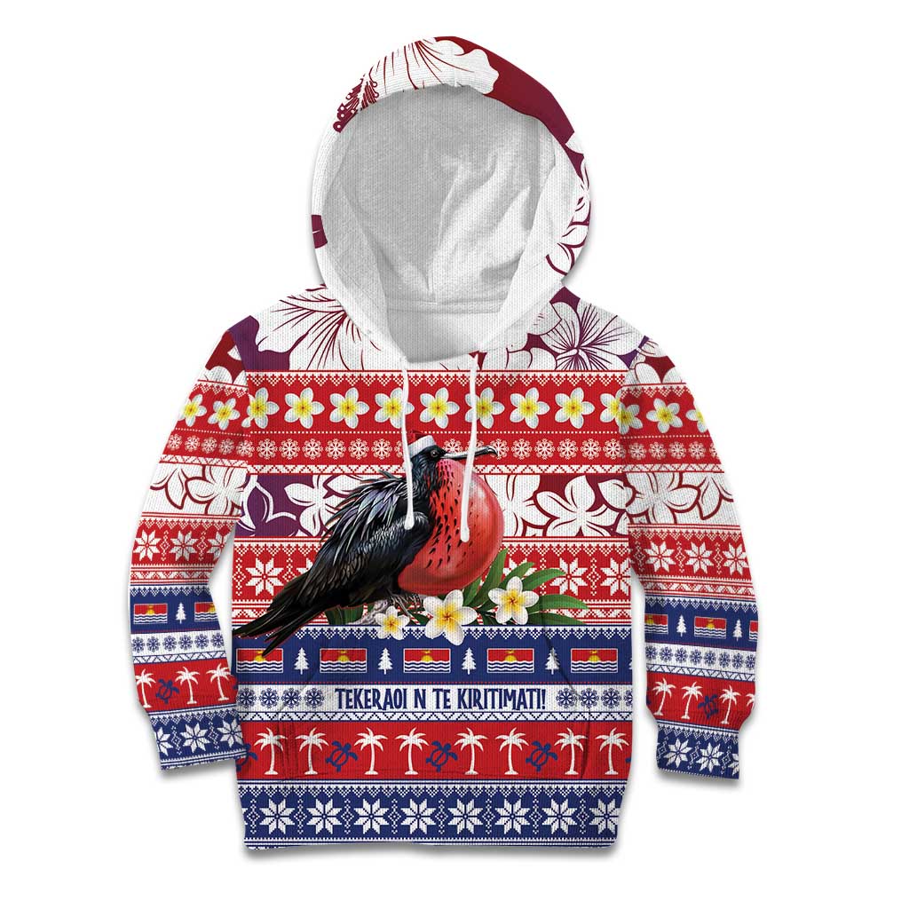Kiribati Christmas Kid Hoodie Frigatebird Santa Tekeraoi n te Kiritimati - Polynesian Pride