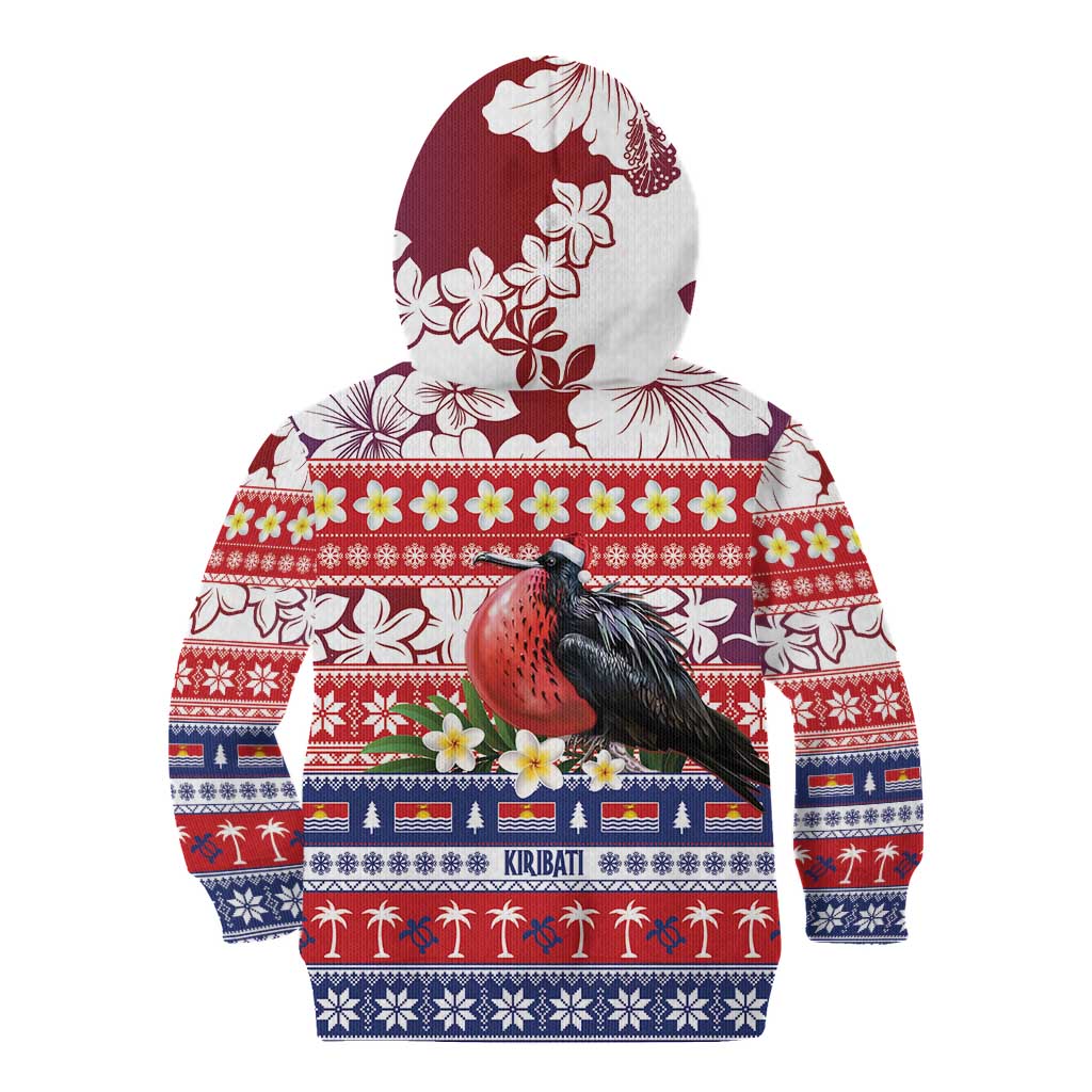 Kiribati Christmas Kid Hoodie Frigatebird Santa Tekeraoi n te Kiritimati - Polynesian Pride