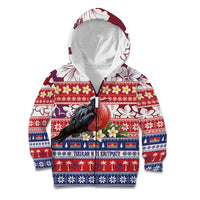 Kiribati Christmas Kid Hoodie Frigatebird Santa Tekeraoi n te Kiritimati - Polynesian Pride