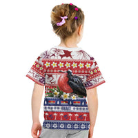 Kiribati Christmas Kid T Shirt Frigatebird Santa Tekeraoi n te Kiritimati - Polynesian Pride