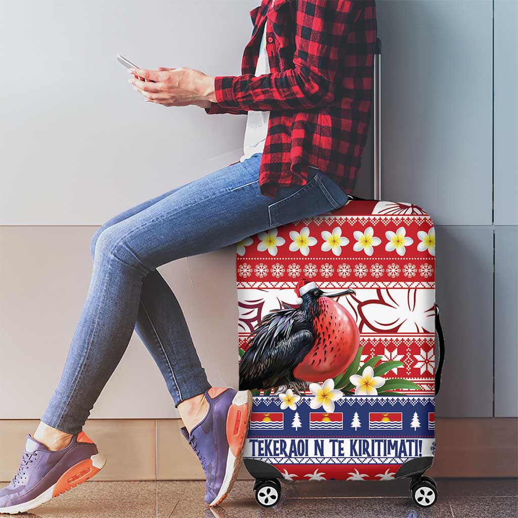 Kiribati Christmas Luggage Cover Frigatebird Santa Tekeraoi n te Kiritimati - Polynesian Pride