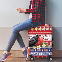 Kiribati Christmas Luggage Cover Frigatebird Santa Tekeraoi n te Kiritimati - Polynesian Pride