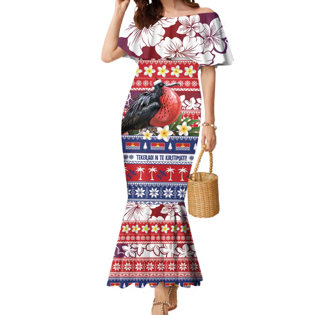 Kiribati Christmas Mermaid Dress Frigatebird Santa Tekeraoi n te Kiritimati - Polynesian Pride