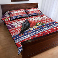 Kiribati Christmas Quilt Bed Set Frigatebird Santa Tekeraoi n te Kiritimati - Polynesian Pride