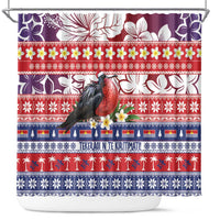 Kiribati Christmas Shower Curtain Frigatebird Santa Tekeraoi n te Kiritimati - Polynesian Pride