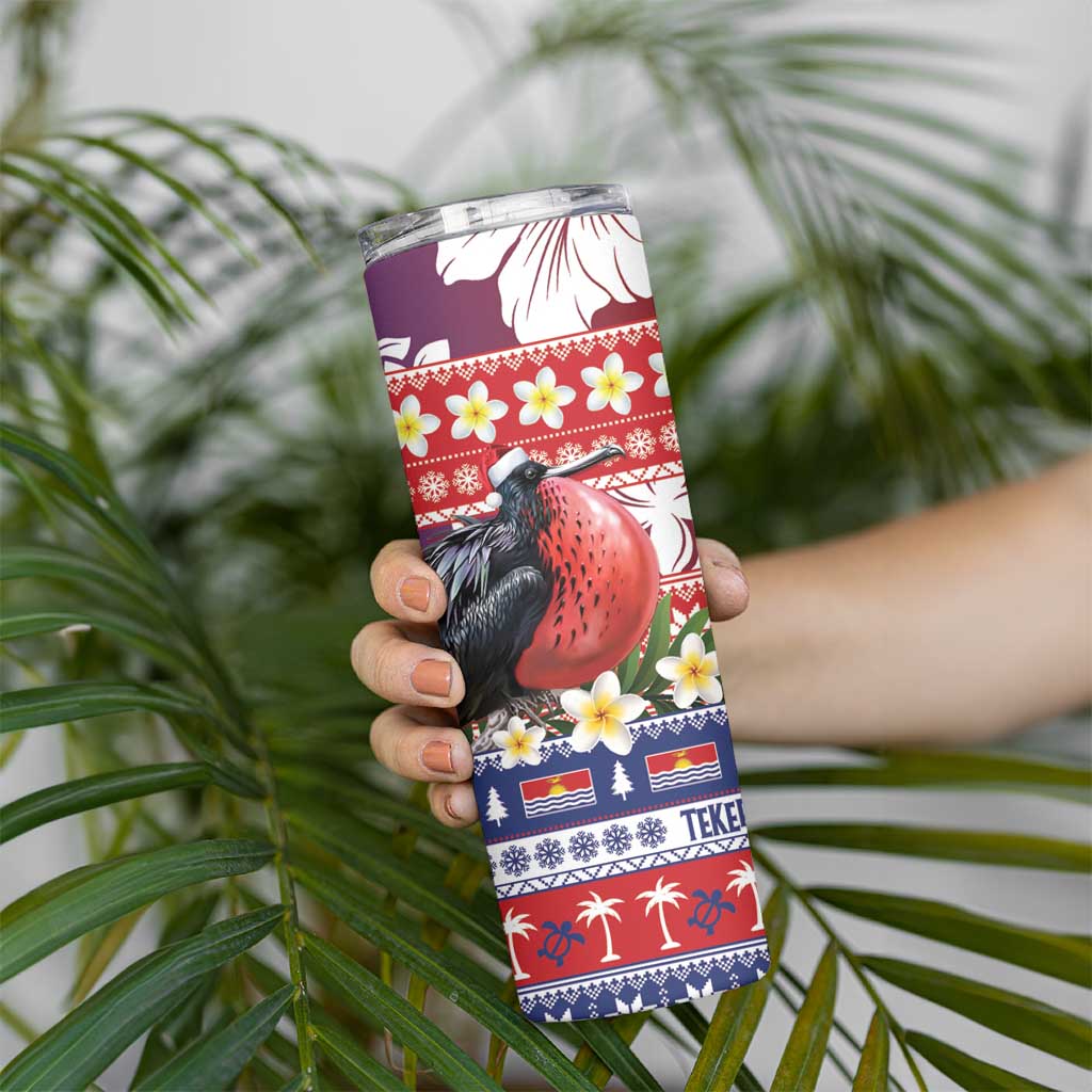 Kiribati Christmas Skinny Tumbler Frigatebird Santa Tekeraoi n te Kiritimati - Polynesian Pride