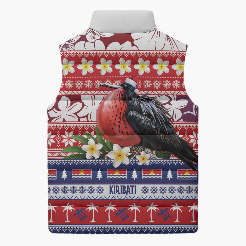 Kiribati Christmas Sleeveless Puffer Jacket Frigatebird Santa Tekeraoi n te Kiritimati - Polynesian Pride