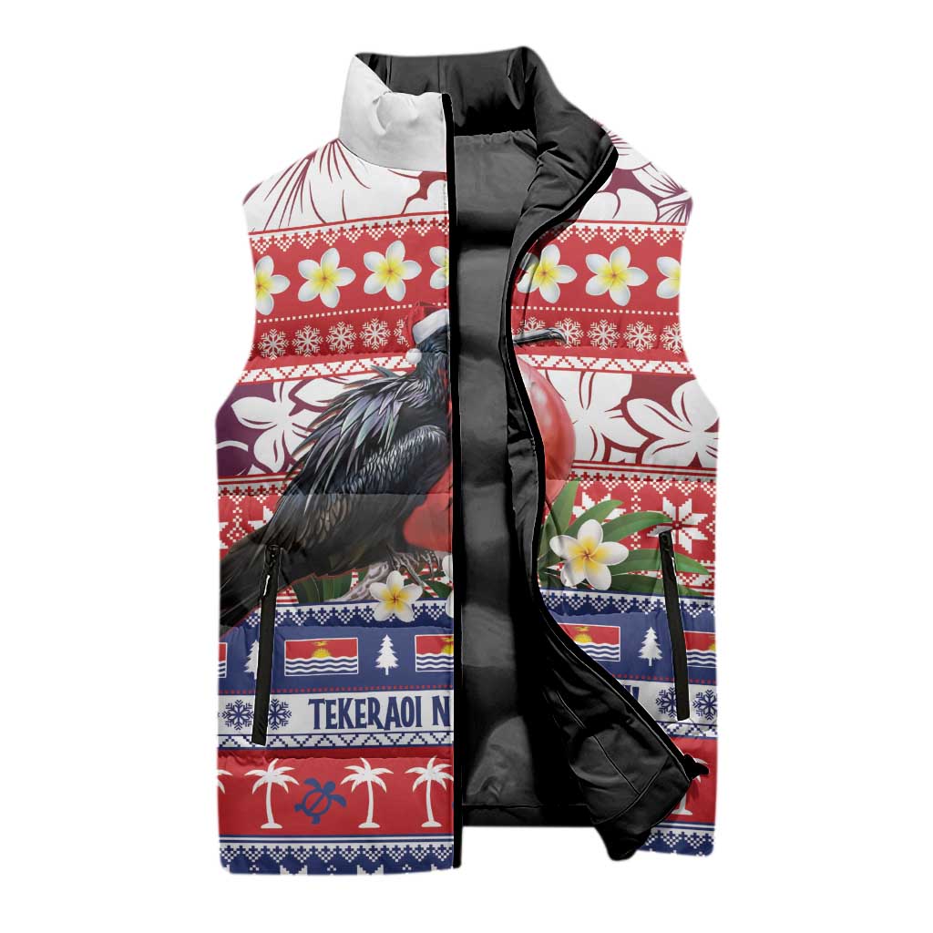 Kiribati Christmas Sleeveless Puffer Jacket Frigatebird Santa Tekeraoi n te Kiritimati - Polynesian Pride