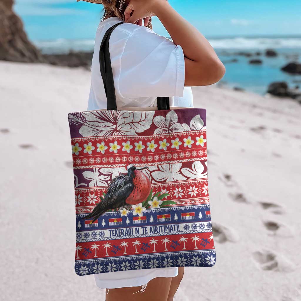 Kiribati Christmas Tote Bag Frigatebird Santa Tekeraoi n te Kiritimati - Polynesian Pride