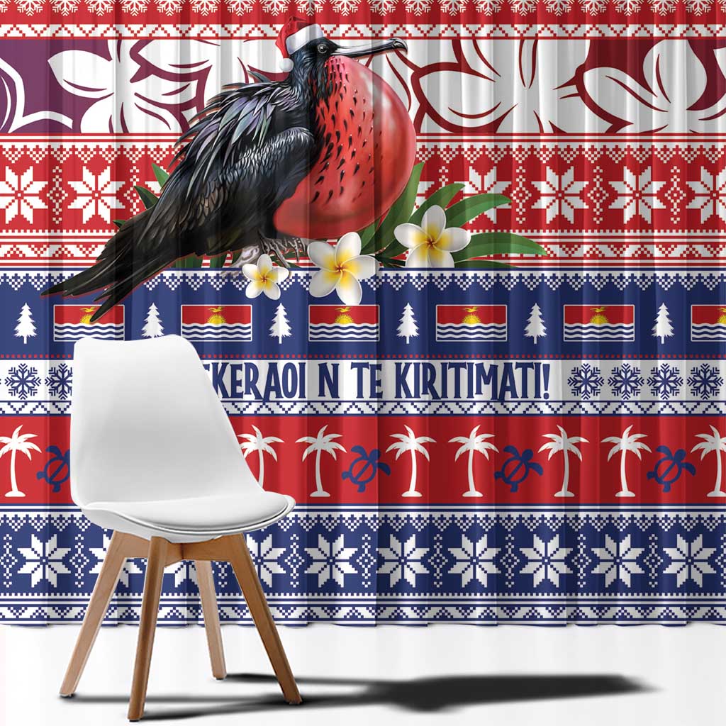 Kiribati Christmas Window Curtain Frigatebird Santa Tekeraoi n te Kiritimati - Polynesian Pride