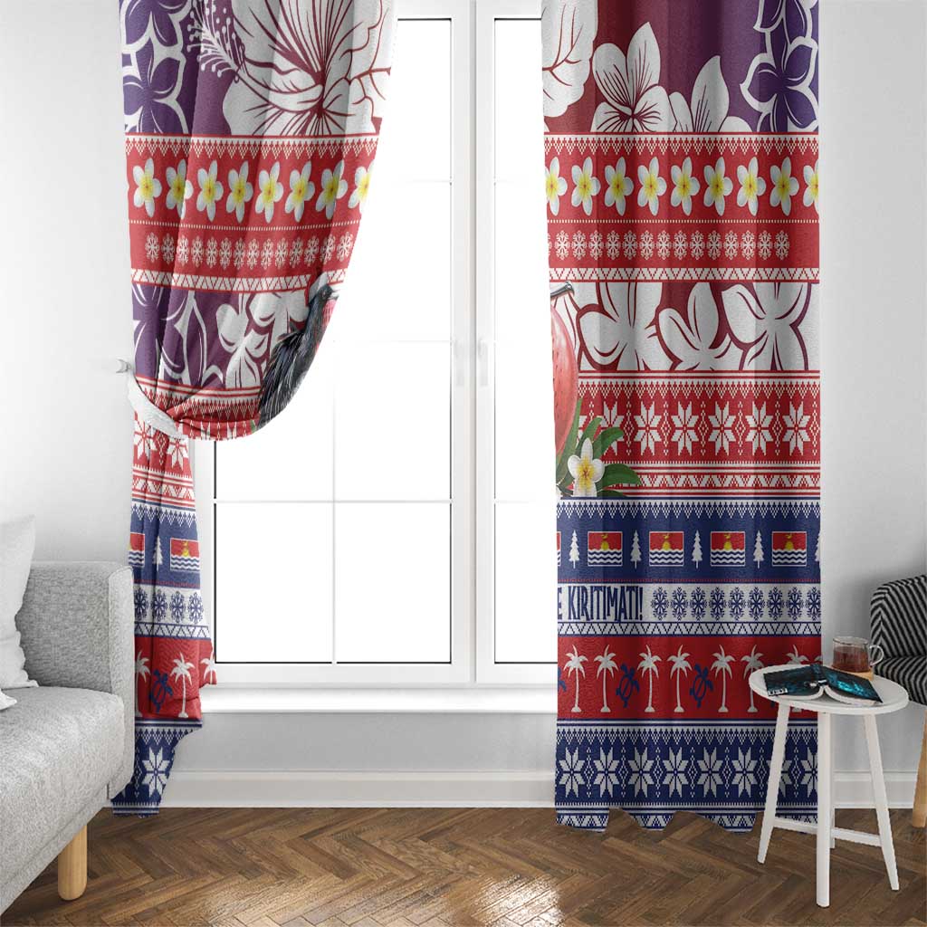 Kiribati Christmas Window Curtain Frigatebird Santa Tekeraoi n te Kiritimati - Polynesian Pride