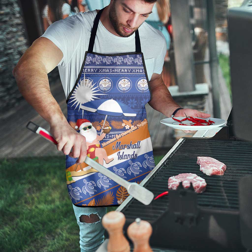 Marshall Islands Christmas Apron Beachy Santa Monono ilo raaneoan Nejin - Polynesian Pride