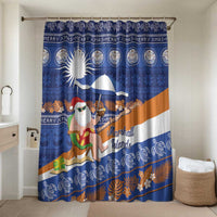 Marshall Islands Christmas Bathroom Set Beachy Santa Monono ilo raaneoan Nejin - Polynesian Pride
