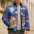 Marshall Islands Christmas Bomber Puffer Jacket Beachy Santa Monono ilo raaneoan Nejin - Polynesian Pride